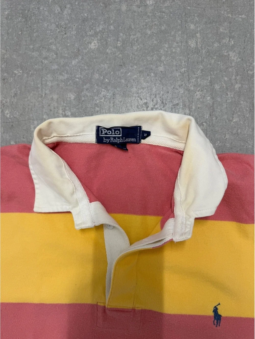Polo Ralph Lauren Block-Striped Rugby Polo Shirt